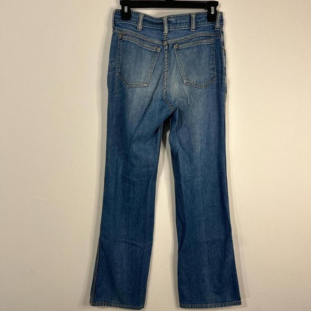Vintage 80s 90s PUMP high waisted wide leg blue denim jeans size 30x32